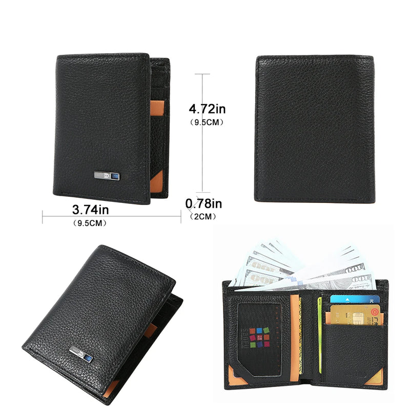 Carteira Masculina com GPS Preta SMART GPS.